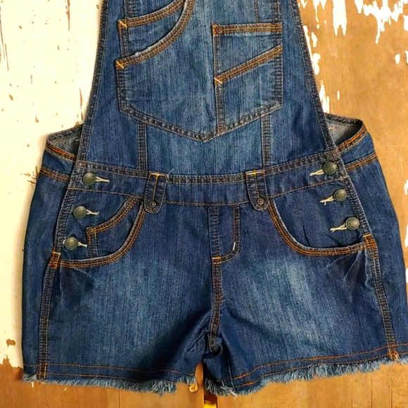 Gypsy Whiskers Heavy On The Pockets Denim Overall - Picture 4 of 16